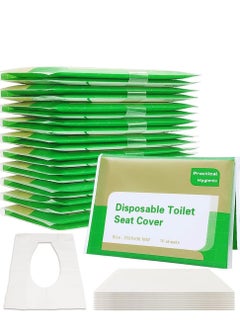 Buy 100 Pcs Toilet Seat Covers Disposable Flushable Portable Travel Toilet Seat Paper Cover for Adults in UAE