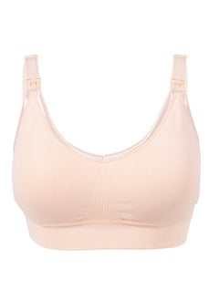 Buy Full Cup Maternity And Nursing Bra - L, Beige in UAE