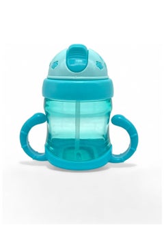 Buy Baby Training Sippy Cup for Baby, Water Bottle for Babies 6 Months, Baby Water Bottle with Soft Silicone Spout, BPA Free 200ml Plastic Drinking Bottle with Handle in Egypt