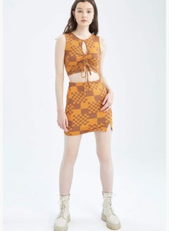 اشتري Woman A-Line Knitted Skirt في الامارات