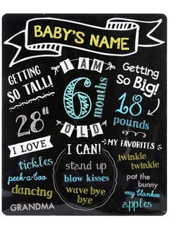 اشتري Pearhead Baby Milestone Chalkboard Monthly Milestone Baby Photo Prop Board Genderneutral في الامارات