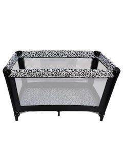 Buy Leopard Print Travel Easy Fold Compact Baby Cot And Bed in Saudi Arabia