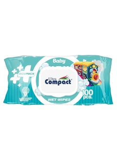 Buy ECOPACK Baby Wet Wipes: Sustainable Care Pack - 100pcs in Saudi Arabia