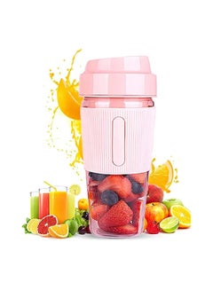 Buy Portable Blender Shaker Fruit Mixer Cup Household Mini Juicer, Electric Fruit Juicer, Rechargeable Travel Two Blades Juice Cup 300mL in Saudi Arabia