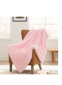 اشتري Luxury Faux Fur Throw Blankets Winter Beds sofa Blanket Double Layer Fluffy Soft Warm Home Decor Imitated Faux Fur Mink Blanket 6 في الامارات