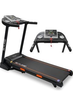 Buy Foldable Electric Treadmill for Home Use with Bluetooth Speaker, LCD Display, 12 Preset Programs, Fitshow APP in UAE