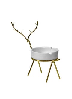 Buy Ashtray for Outdoor Indoor Decor for Table Astray Home Decor Tabletop Deer Pattern Ashtray in UAE