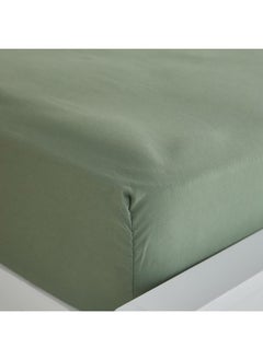 اشتري Derby Solid Microfiber Queen Fitted Sheet 150 X 200 X 25 Cm في الامارات