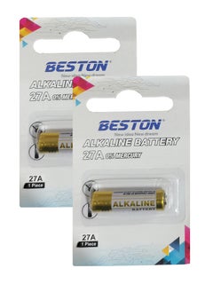 Buy Beston A27 12V Alkaline Batteries - Pack of 2 in UAE