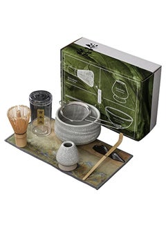 Buy Japanese Matcha Tea Set 7Pcs, Matcha Whisk Set, Include Matcha Bowl,Bamboo Matcha Whisk (chasen), Scoop (Chashaku), Whisk Holder,Stainless Steel Tea Sifter,Tea Making Kit in UAE