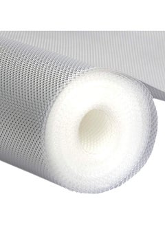 اشتري Multipurpose 45Cm X 10M Antislip Bathroom Kitchen Cabinet Drawer Shelf Mat Liner Sheets Roll, Fridge Mat, Table Mat (45Cm X 10 Meters Roll, Transparent White), Ethylene Vinyl Acetate في مصر