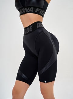 اشتري Bona Fide Premium Quality High Waist Biker Shorts for Women with Push Up - Womens Shorts for Gym, Workout في الامارات