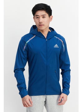 Buy Men Sportswear Fit Training Jacket, Blue in UAE