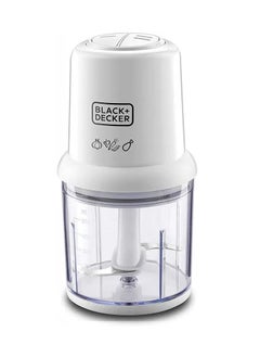 Buy Black&Decker 300W 500ml 2 Speed Certical Chopper for Chopping,   Durable Stainless steel blades for best chopping Mincing & Pureeing  White -  SC310 in Egypt