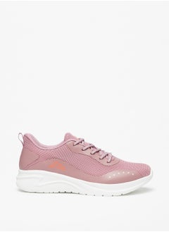 Buy Textured Womens' Sports Shoes with Lace-Up Closure in Saudi Arabia