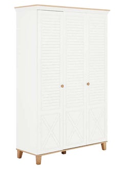 اشتري Atlas 3-Door Wardrobe, Matte Moonstone في الامارات