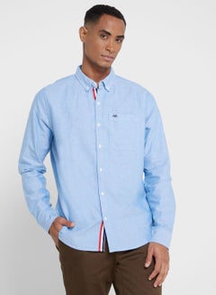 اشتري Thomas Scott Men Blue Slim Fit Pure Cotton Casual Sustainable Shirt في الامارات