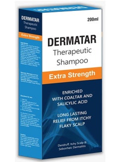 Buy Dermatar Extra Strength Therapeutic Hair Shampoo 200ml in UAE