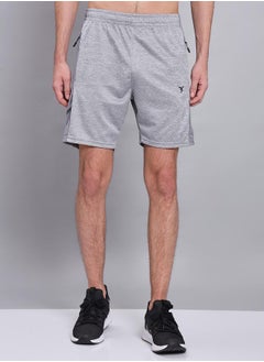 Buy Melange Shorts with Zip Pocket in Saudi Arabia