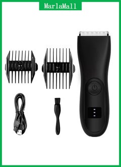 Buy USB Men Groin Hair Trimmer Pubic Hair Trimmer Body Grooming Clipper for Men Bikini Epilator Rechargeable Shaver Razor in Saudi Arabia