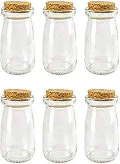 Buy Goolsky 3.38 OZ Glass Wish Bottles with Cork,Decorative Glass Bottle with Cork Stopper-Pudding Bottles-(100ml-6Pcs) in UAE