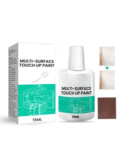 Buy White Touch Up Paint, Multi Surface Touch Up Paint Pen, White Paint Pen with Sandpaper, Appliance Paint & Porcelain Touch Up Repair Kit, for Chips, Scratches, Interior and Exterior House Paint, 15ML in Saudi Arabia