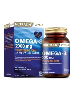 Buy Nutraxin Vitals 3 2000 MG 60 Softgels in UAE