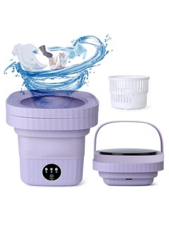 اشتري Portable Washing Machine, 6L Mini Washing Machine with 3 Modes Timing Cleaning, Portable Washer with Soft Spin and Draining for Socks, Baby Clothes, Towels and Small Items في الامارات