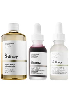 Buy The Ordinary 3-Bottle Hyaluronic Acid & Glycolic Acid Facial Serum Set. 30% AHA and 2% BHA Scrub: The Ordinary Scrub Set consists of three serum combinations to completely transform your skin. in Saudi Arabia