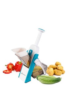 Buy Multi-purpose fruit and vegetable slicer/Blue in UAE