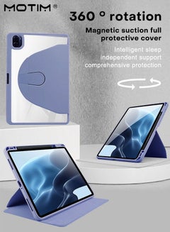 Buy Rotating Case for Huawei Matepad Pro 11 inch (2022) 360 Degree Swiveling Stand Cover with Pencil Holder Auto Sleep/Wake Matepad Pro Case 11" in UAE