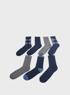 Buy 7 Pack Assorted Socks in Saudi Arabia