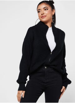 Buy Zip Front Cardigan in UAE