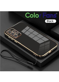 اشتري Mobile Phone Case for Samsung A73 5G Electroplated Protective Case Gold-Black في السعودية