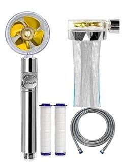 Buy Swivel hand shower head High pressure showerhead with filter and hose in UAE