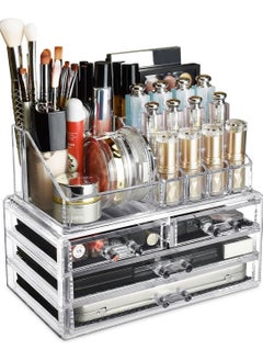 Buy ORiTi Acrylic Cosmetic Storage Organizer - Easily Organize Your Cosmetics, Jewelry and Hair Accessories. Looks Elegant Sitting on Your Vanity, Bathroom Counter or Dresser in UAE