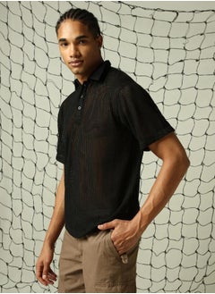 Buy Black Shirt for Men, Modern Style in UAE