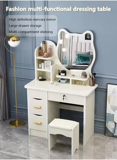 Buy Dressing Table,Makeup Table with Drawers, Vanity Desk with Mirror Lights,Makeup Vanity Desk,Multifunctional Makeup Writing Desk for Bedroom in UAE