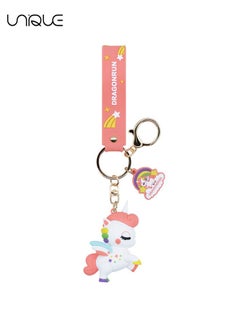 اشتري Lovely Keychain Gift - Unicorn Keychain Kawaii Accessories Key Chain Backpack Charms Car Keys Keychain for Kids Girls في الامارات