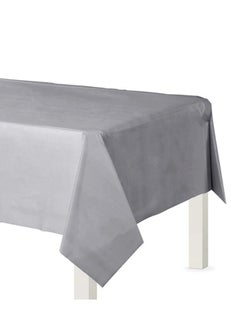 اشتري Table Cover Gray Silver 1.2 meters x 1.8 meters Party Tableware Supplies في الامارات