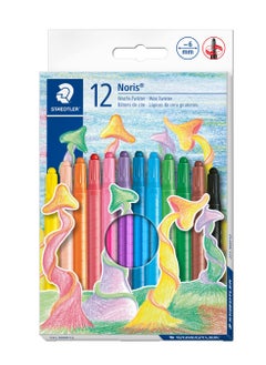 Buy Noris Wax Crayons - Pack Of 12 Multicolour in Egypt