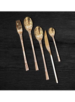 اشتري 86-piece set of spoons and forks, Oxford gold MD-028SM في مصر