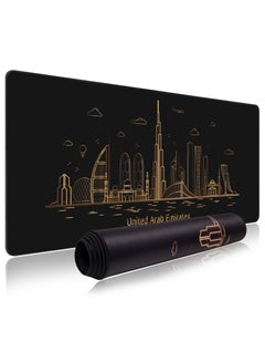 Buy Gaming Mouse Pad XXL,Anti-Skid Mousepad Extended Super Large Keyboard Mouse Pad-World Famous Landmark 900x400mm 9114 in UAE