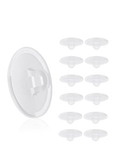 Buy 50 Pcs Self Adhesive Ceiling Hooks, Heavy Duty Wall Hooks Clear Small Plastic Hooks No Drilling Transparent Round Sticky Hooks for Livingroom Hanging Suspended Decoration (20mm) in UAE