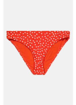 Buy Women Polka Dots Bikini Bottom, Red in UAE