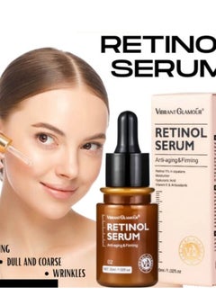 Buy Retinol Face Serum Anti-aging Firming Moisturizing Fade Fine Lines Deep Care Essence 30ml in Saudi Arabia