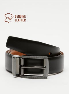 Buy Men's Solid Waist Belt with Pin Buckle Closure in UAE