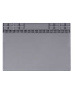 اشتري Soldering Mat 35 * 25cm Insulation Silicone Magnetic Repair Work Mat Heat-Resistant Soldering Station Mat for BGA Soldering Iron Workbench Cell Phone Laptop Repair (TE-613, Grey) في الامارات