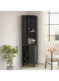 اشتري Urban Corner Tall Bar Cabinet 45 x 180 x 45 cm في الامارات