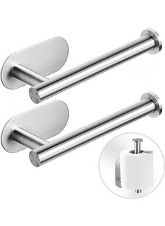 Buy 2 Packs Toilet Paper Holder Paper Towel Holder Dispenser Stainless Steel Rust-Proof Toilet Paper Holder Wall Mounted (silver) in UAE